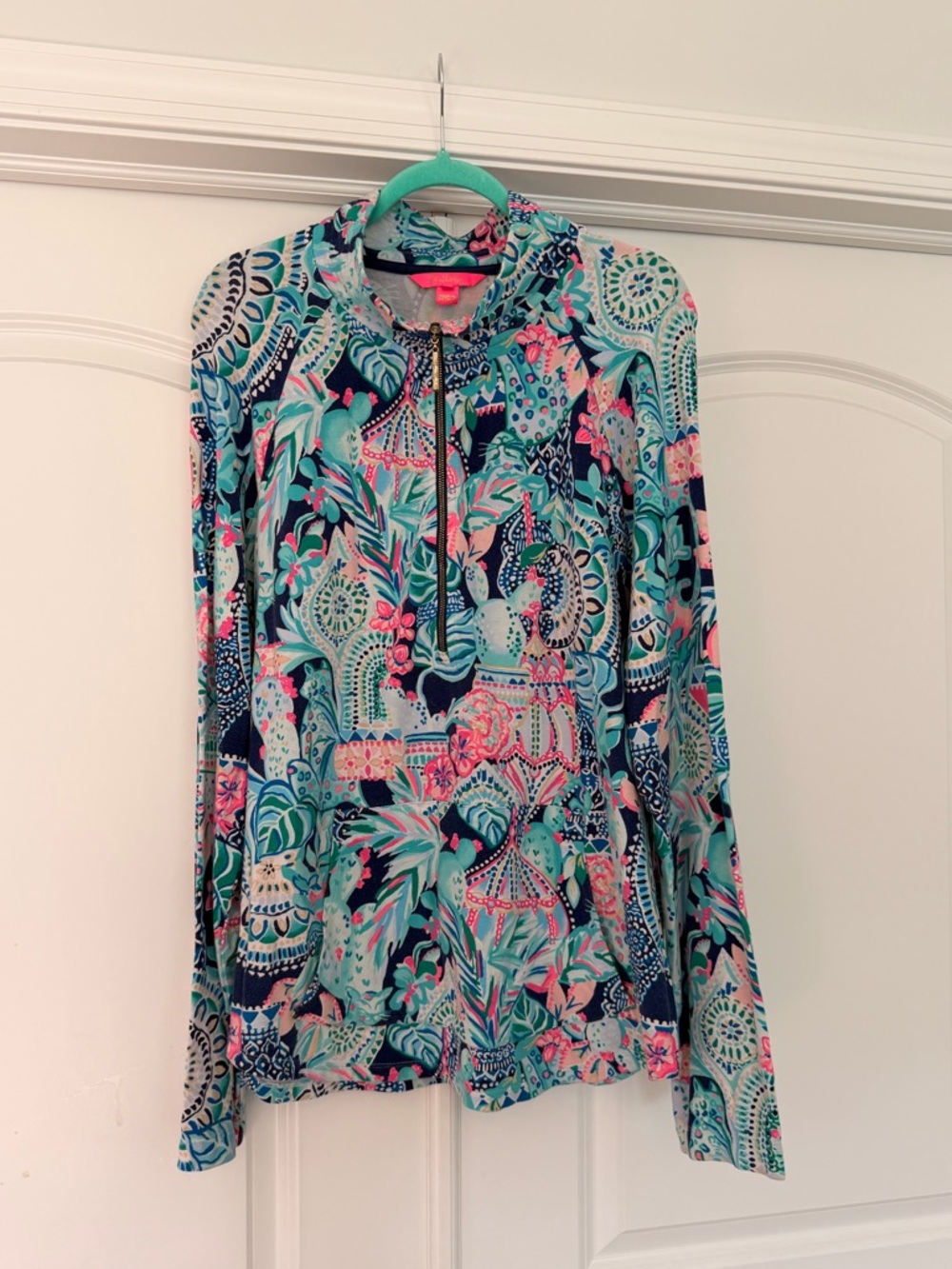 Lilly Pulitzer Popover “Edgewater Lookin’ Sharp” Size XL